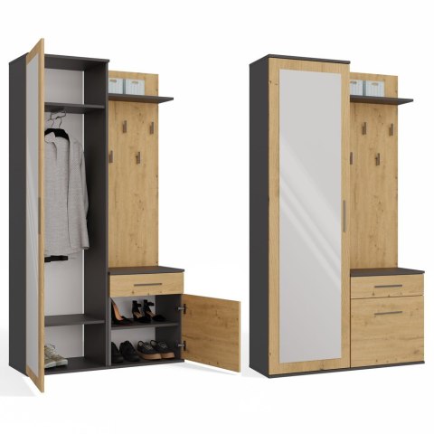 Garderoba DUO ANTRACYT ARTISAN