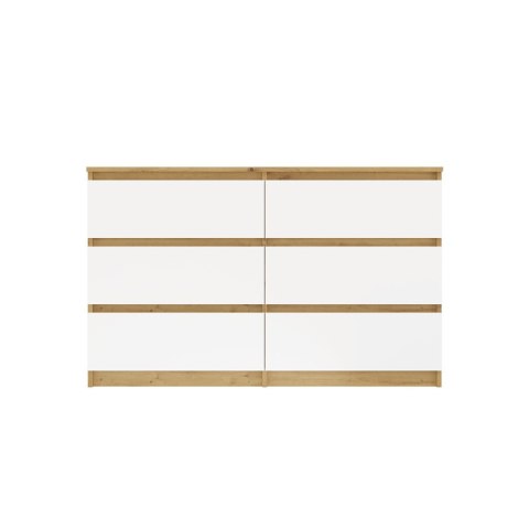 Komoda Malwa M6 120 DĄB ARTISAN BIAŁY