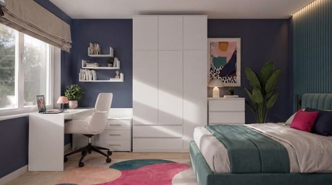 Nadstawka Na Szafę SD-90 BIEL Półka 90 cm Do Garderoby Pokoju