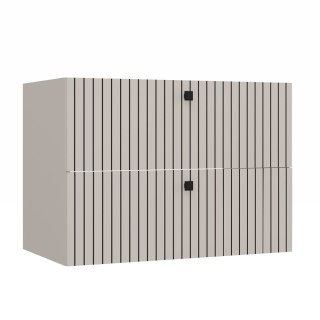 SZAFKA POD UMYWALKĘ TIGO 80 2S KASZMIR 2 SZUFLADY RYFLOWANY FRONT WISZĄCA