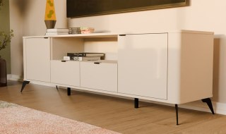 Szafka RTV CORDOBA 2D2S Kaszmir Beż Szafka Pod TV 2 Szuflady do Salonu