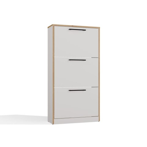 Szafka na obuwie Paula BIEL / DĄB ARTISAN OBRZEŻA 3 Drzwi do Przedpokoju